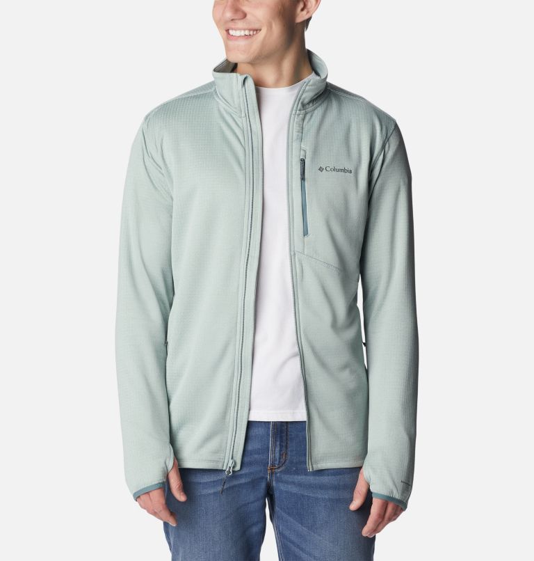 Men's Park View Full Zip Fleece Jacket, Color: Niagara Heather, image 8