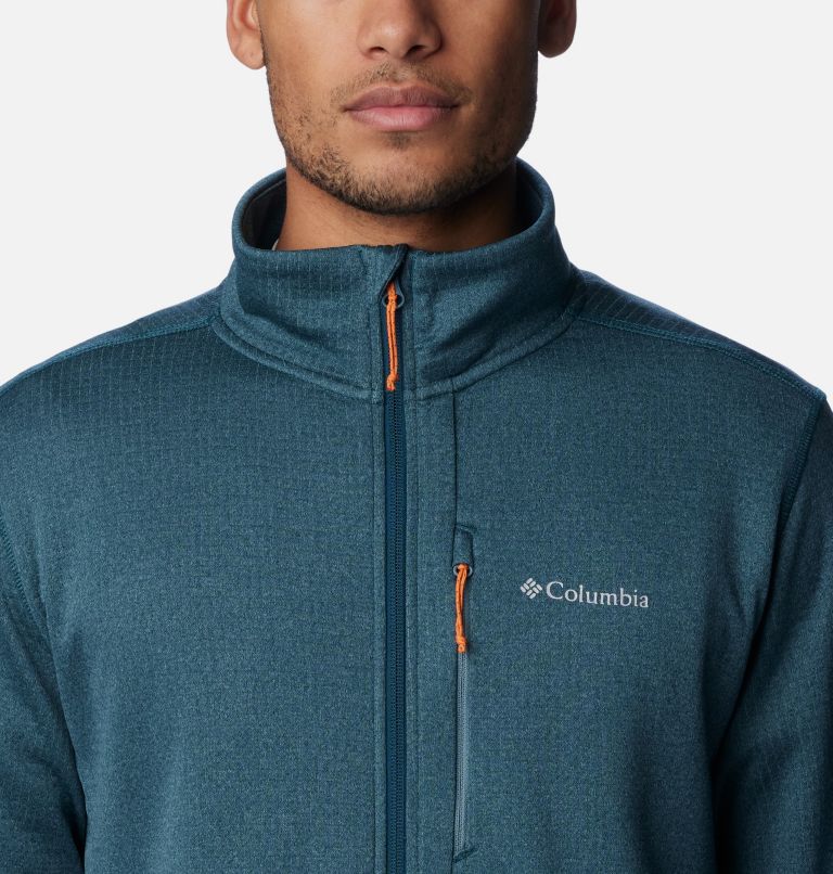 Men's Park View Full Zip Fleece Jacket, Color: Night Wave Heather, Metal, image 4