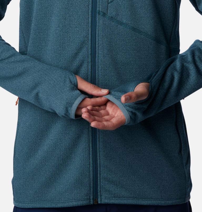 Men's Park View Full Zip Fleece Jacket, Color: Night Wave Heather, Metal, image 7