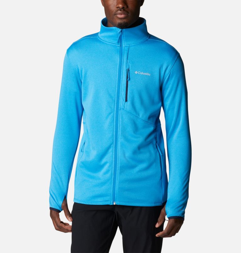 Men's Park View Full Zip Fleece Jacket, Color: Compass Blue Heather, image 1