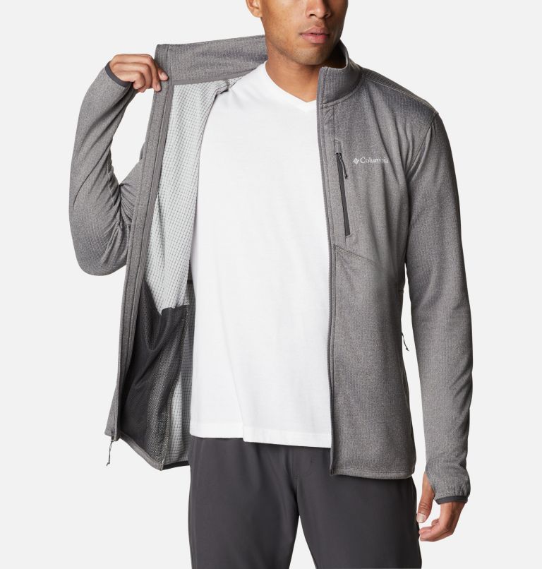 Men's Park View Fleece Jacket, Color: City Grey Heather, image 5