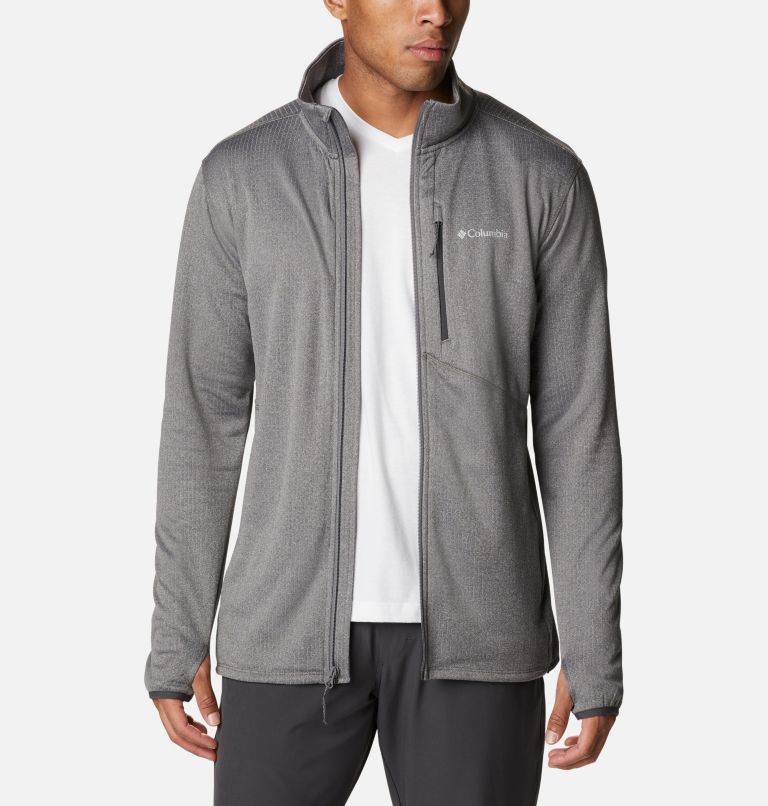 Men's Park View Fleece Jacket, Color: City Grey Heather, image 1