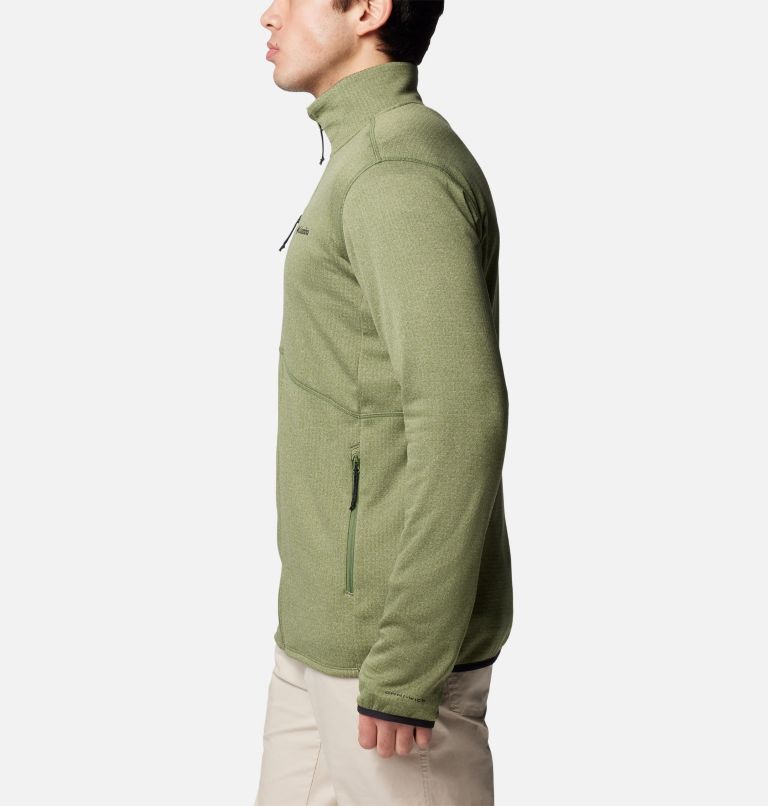 Men's Park View Fleece Jacket, Color: Canteen Heather, image 3