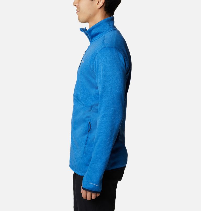 Park View Fleece Full Zip, Color: Bright Indigo Heather, image 3