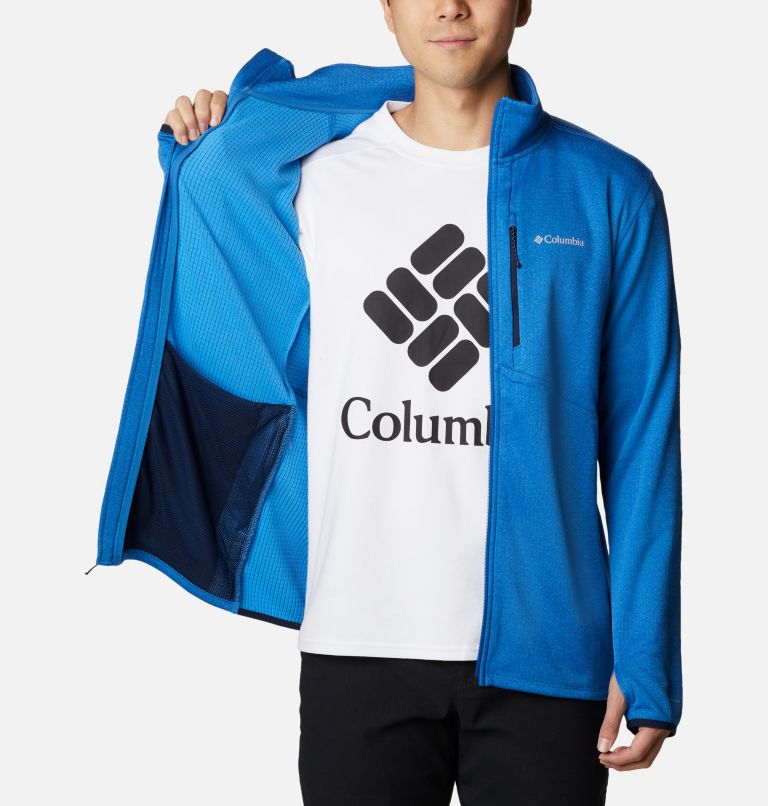 Park View Fleece Full Zip, Color: Bright Indigo Heather, image 5