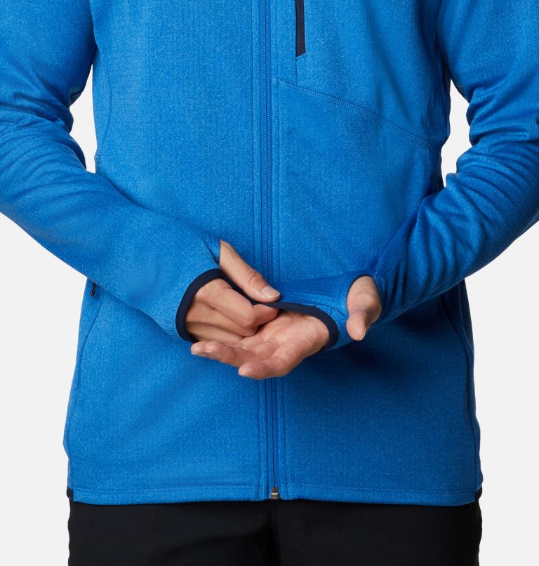 Park View Fleece Full Zip, Color: Bright Indigo Heather, image 6