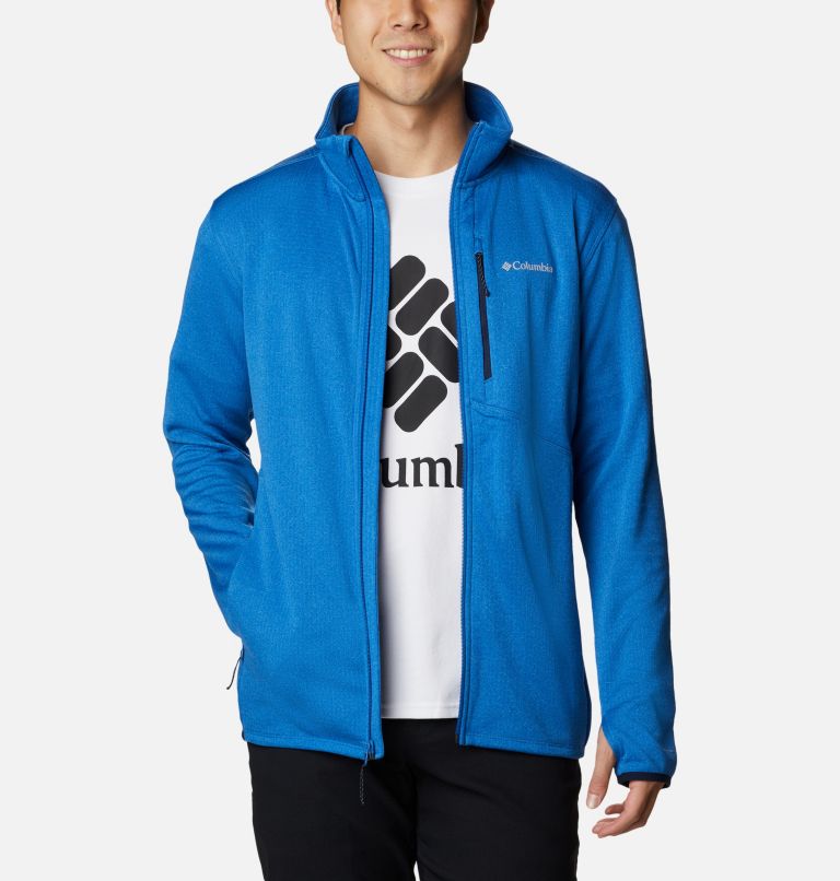Park View Fleece Full Zip, Color: Bright Indigo Heather, image 1