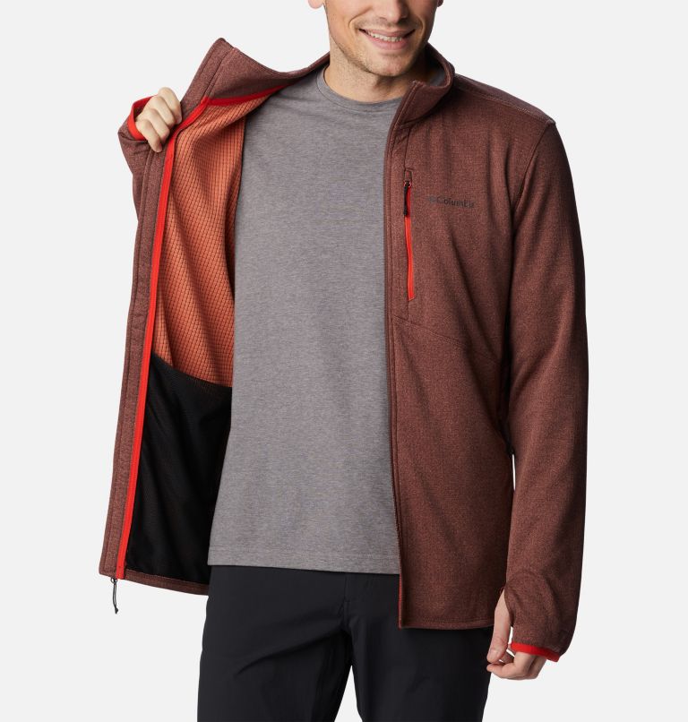 Men's Park View Fleece Jacket, Color: Light Raisin Heather, image 5