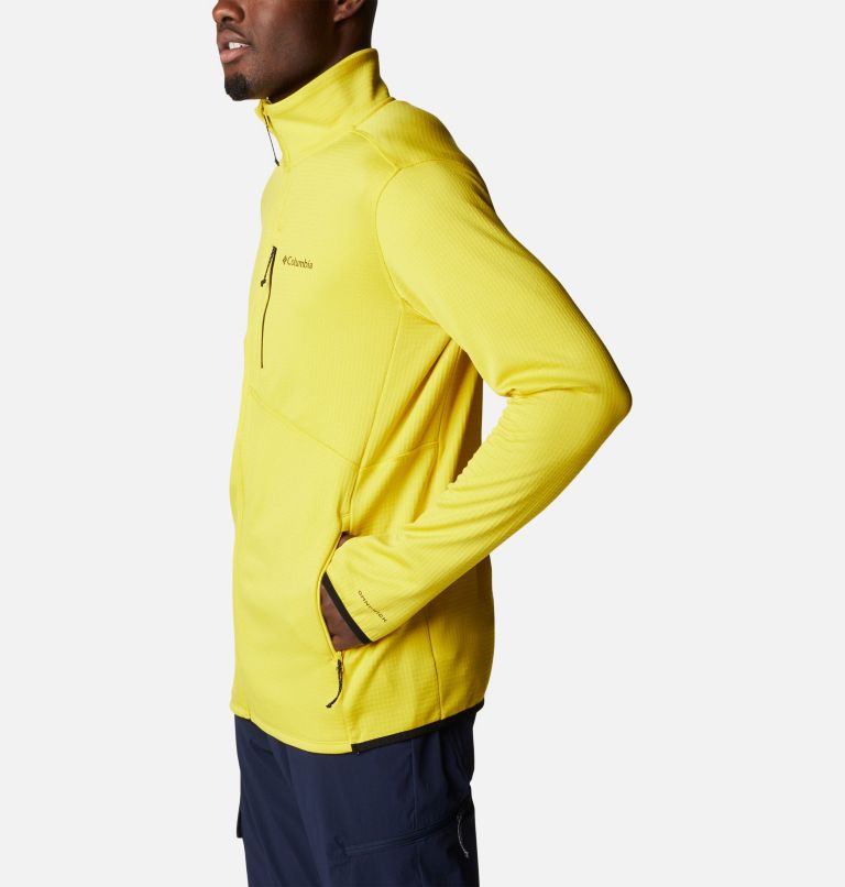 Men's Park View Fleece Jacket, Color: Laser Lemon Heather, image 3