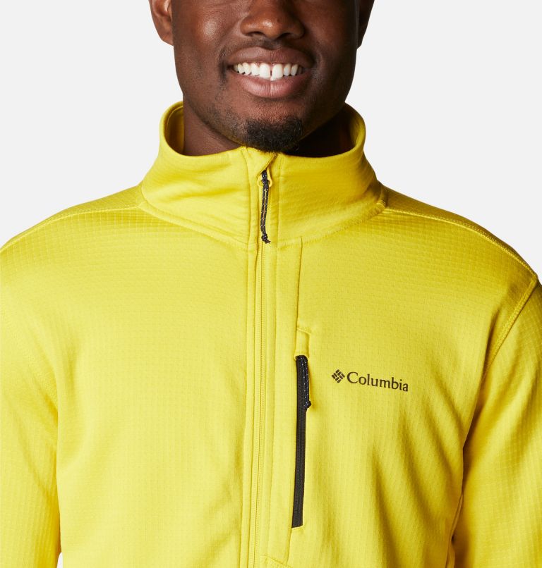 Men's Park View Fleece Jacket, Color: Laser Lemon Heather, image 4
