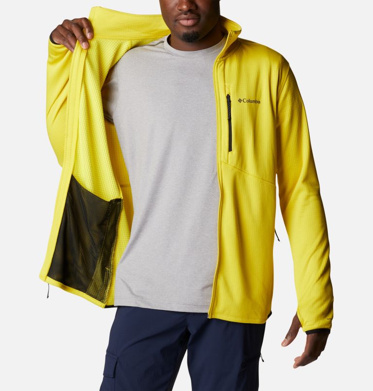 Men's Park View Fleece Jacket, Color: Laser Lemon Heather, image 5