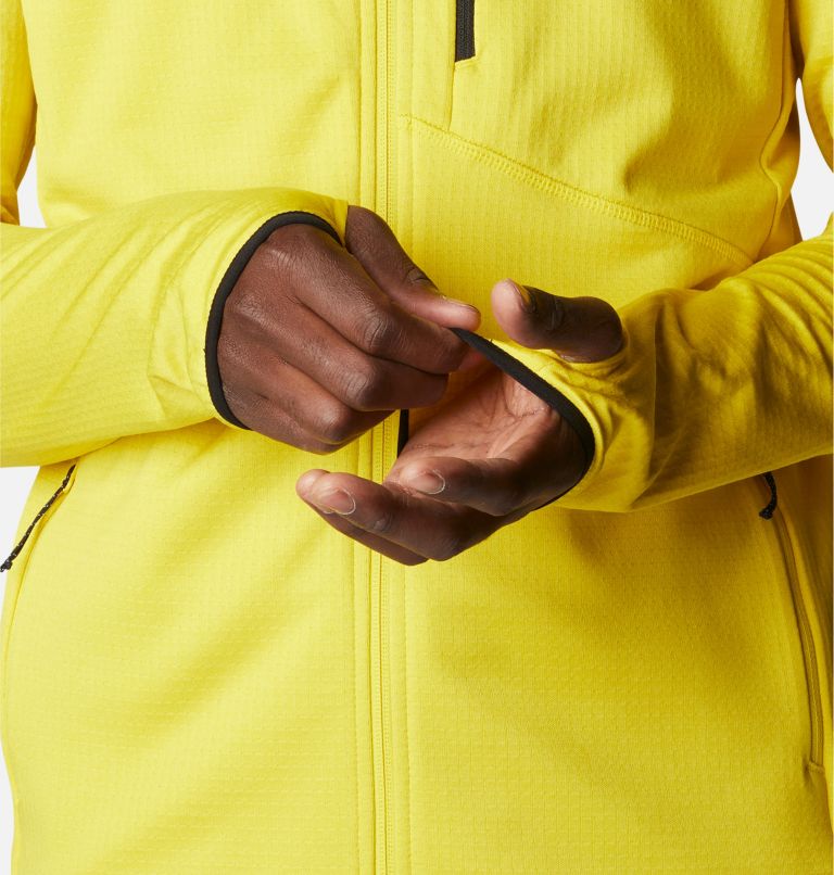 Men's Park View Fleece Jacket, Color: Laser Lemon Heather, image 6