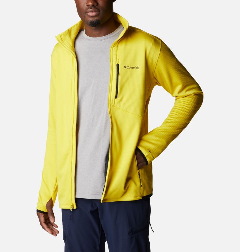Men's Park View Fleece Jacket, Color: Laser Lemon Heather, image 7
