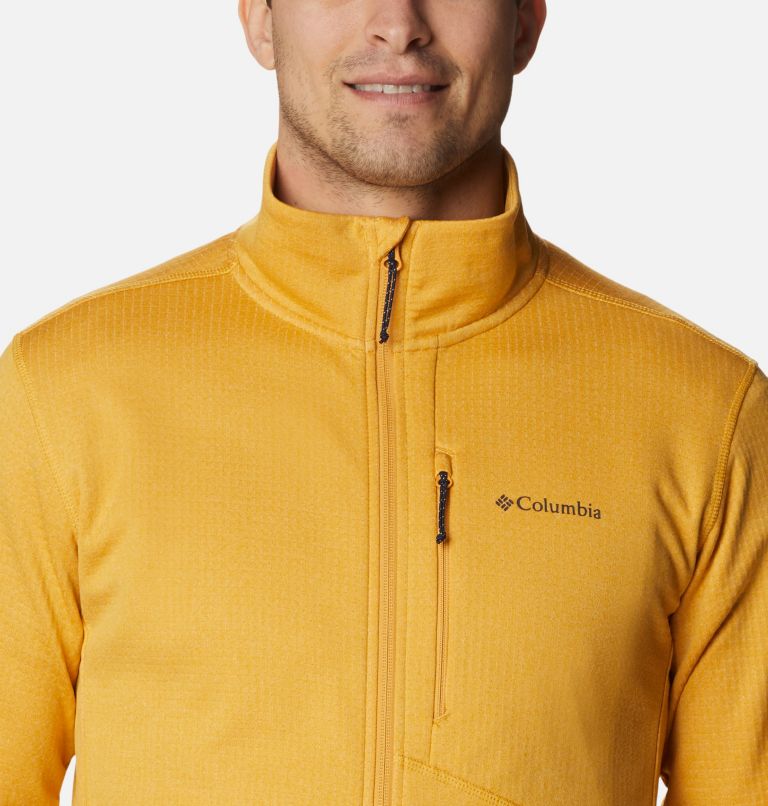 Men's Park View Fleece Jacket, Color: Raw Honey Heather, image 4
