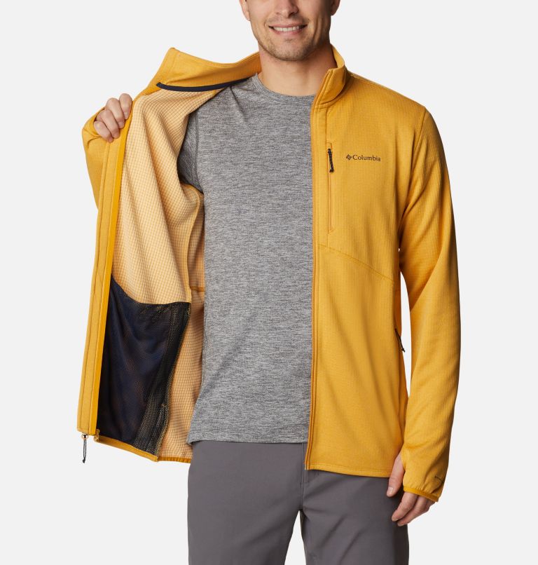 Men's Park View Fleece Jacket, Color: Raw Honey Heather, image 5