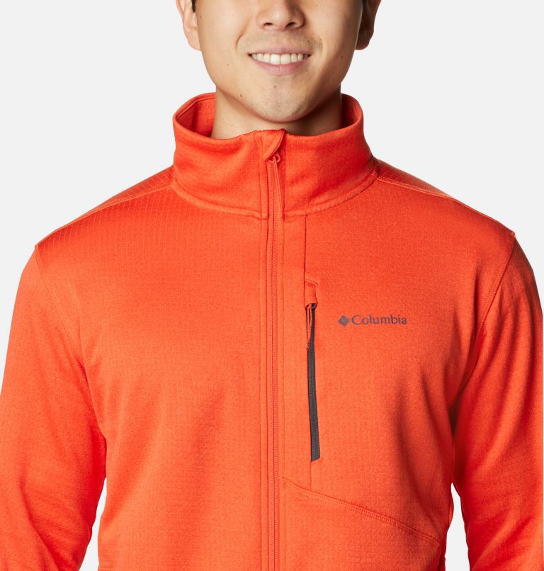 Park View Fleece Full Zip, Color: Red Quartz Heather, image 4
