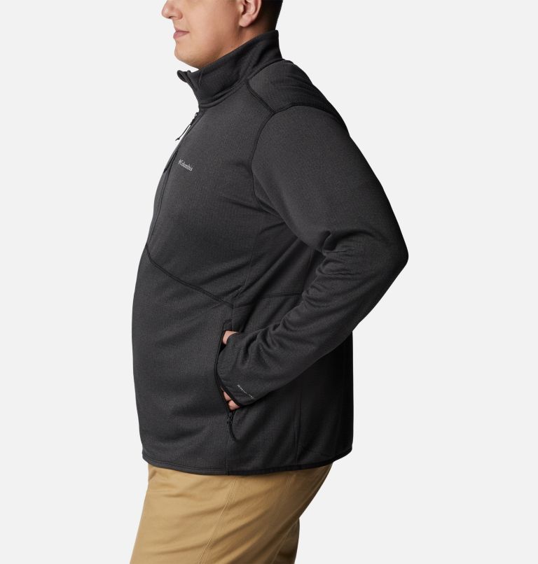 Forro polar Park View para hombre – Tallas Grandes, Color: Black Heather, image 3