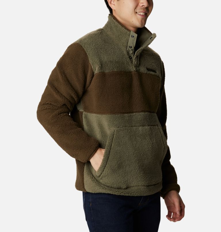 Olive green outlet sherpa pullover