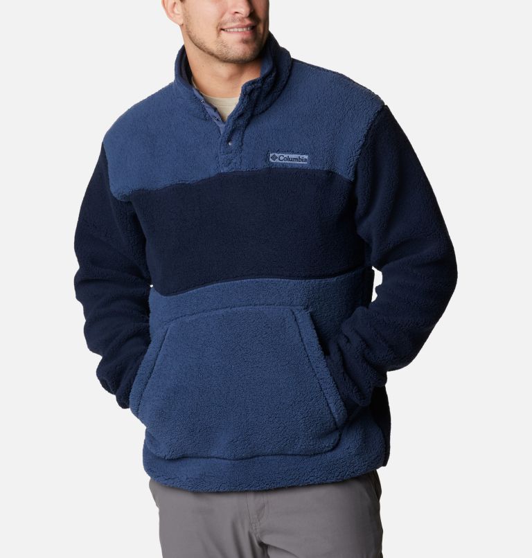 Rugged Ridge Sherpa Half Snap | 478 | S, Color: Dark Mountain, Collegiate Navy, image 5