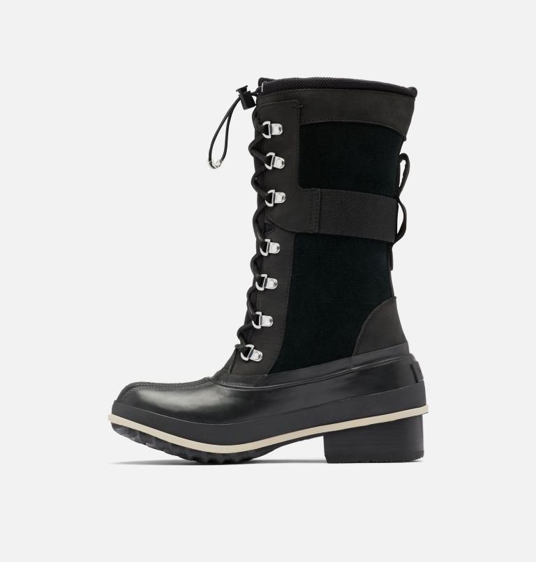 Women's Slimpack III Tall Duck Boot, Color: Black, Ancient Fossil