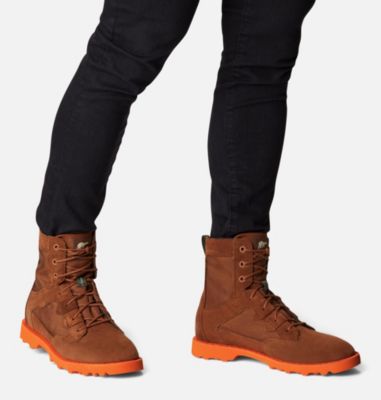Men's Caribou OTM Boot, Color: Dark Amber, Spark Orange