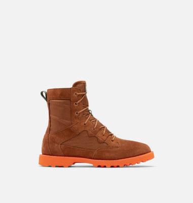 Men's Caribou OTM Boot, Color: Dark Amber, Spark Orange