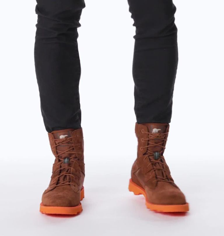 Thumbnail: Men's Caribou OTM Boot, Color: Dark Amber, Spark Orange, image 2