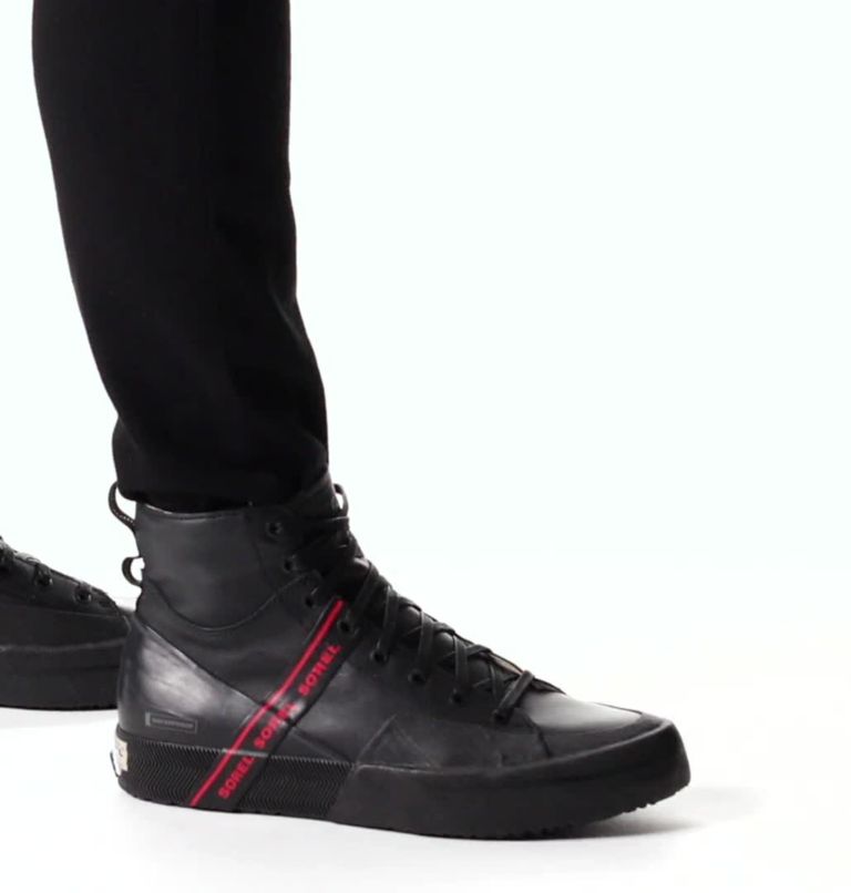 Men's Grit Mid Sneaker, Color: Black, Jet