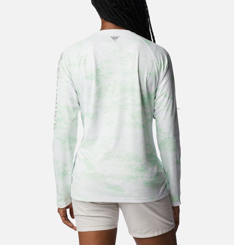 Thumbnail: Women's PFG Tidal Deflector Printed Long Sleeve Shirt, Color: Key West PFG Camo, image 2