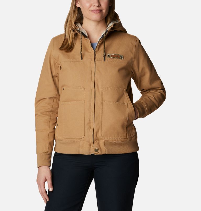 Women's PHG Roughtail Field Jacket, Color: Sahara, Chalk Sherpa, image 1