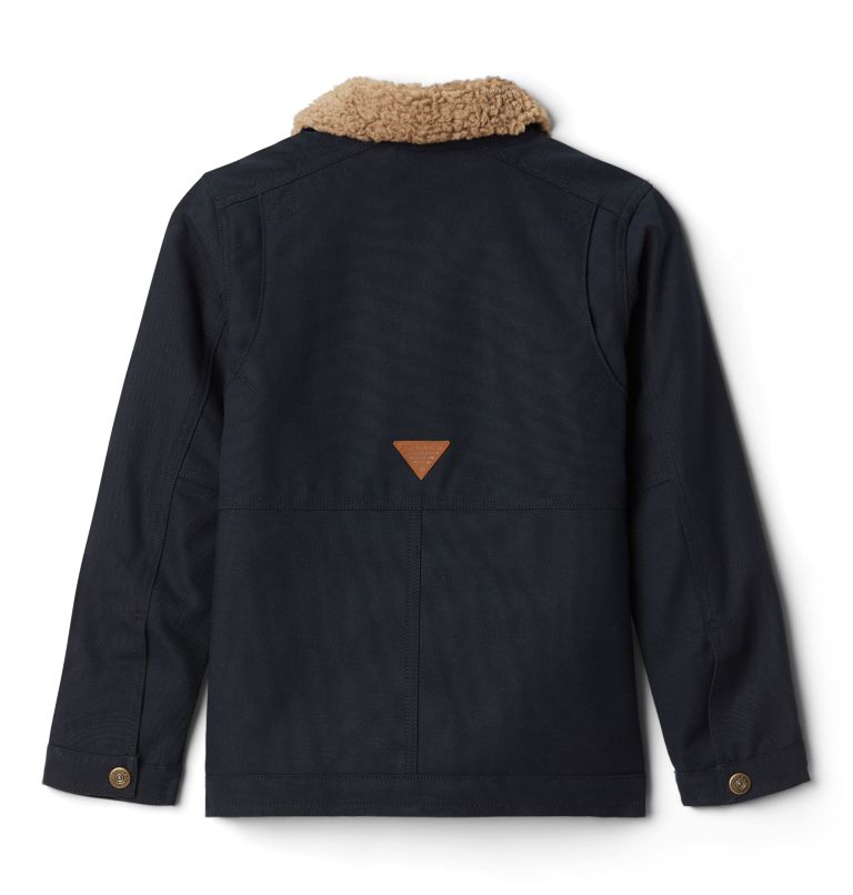 Thumbnail: Boys' PHG Roughtail Field Sherpa Jacket, Color: Black, Flax Sherpa, image 2