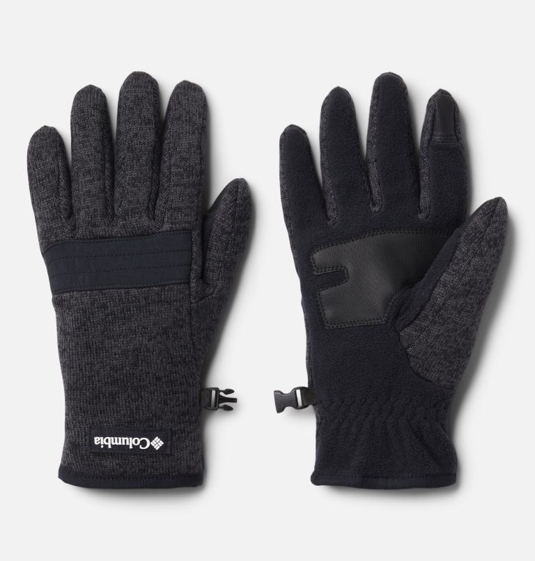 Thumbnail: Men's Sweater Weather Fleece Gloves, Color: Black Heather, image 1