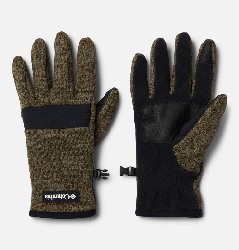 Men's Sweater Weather Gloves, Color: Olive Green Heather