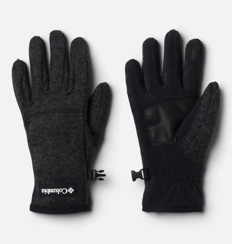 Women's Sweater Weather Fleece Gloves, Color: Black Heather, image 1