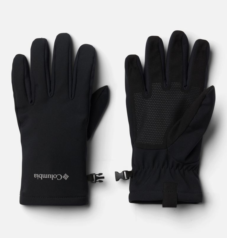 Men's Ascender II Softshell Gloves, Color: Black