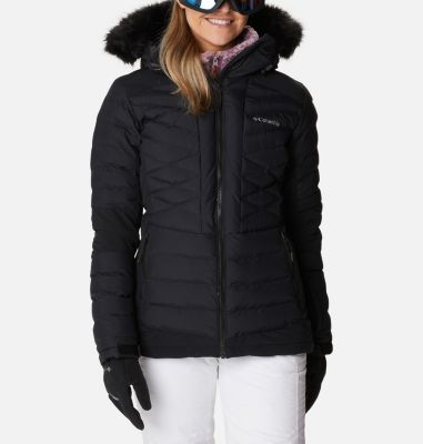 Chaqueta Columbia Powder Lite Hooded Mujer Negro. Oferta