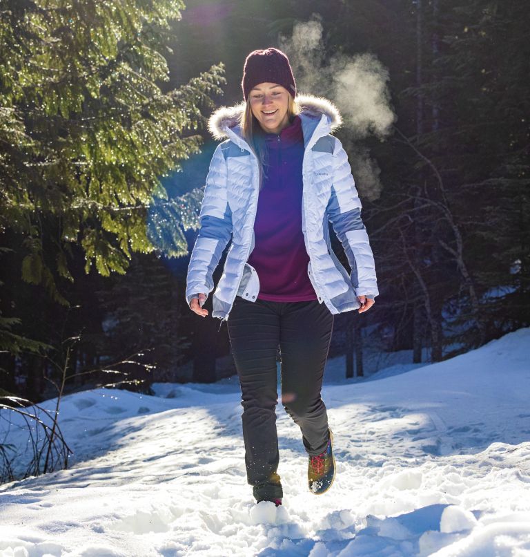 Thumbnail: Bird Mountain isolierte Ski Jacke für Frauen, Color: White, Tradewinds Grey, image 13