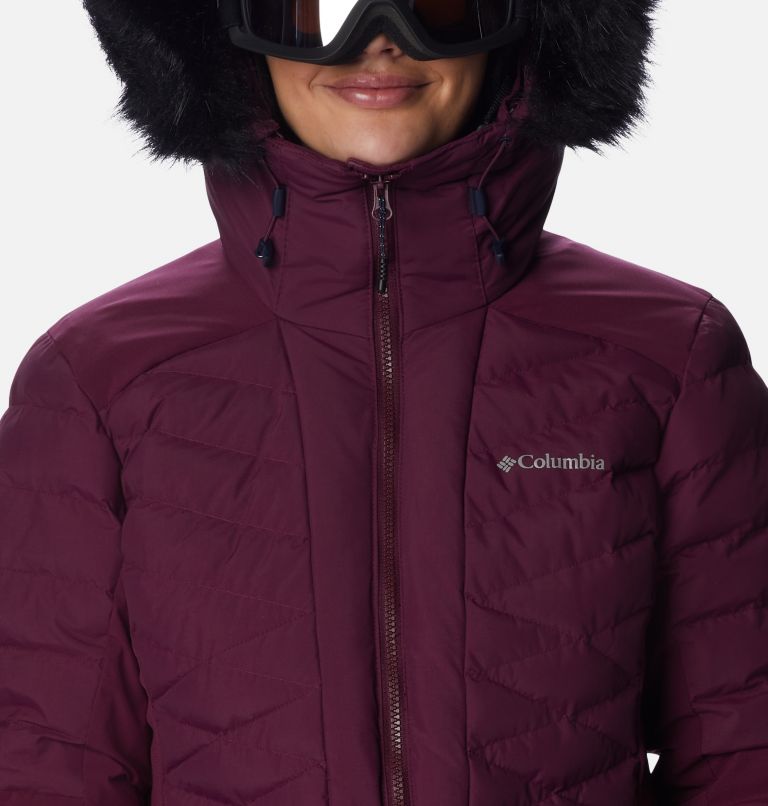 Women's Bird Mountain Ski Synthetic Down Jacket, Color: Marionberry, image 4