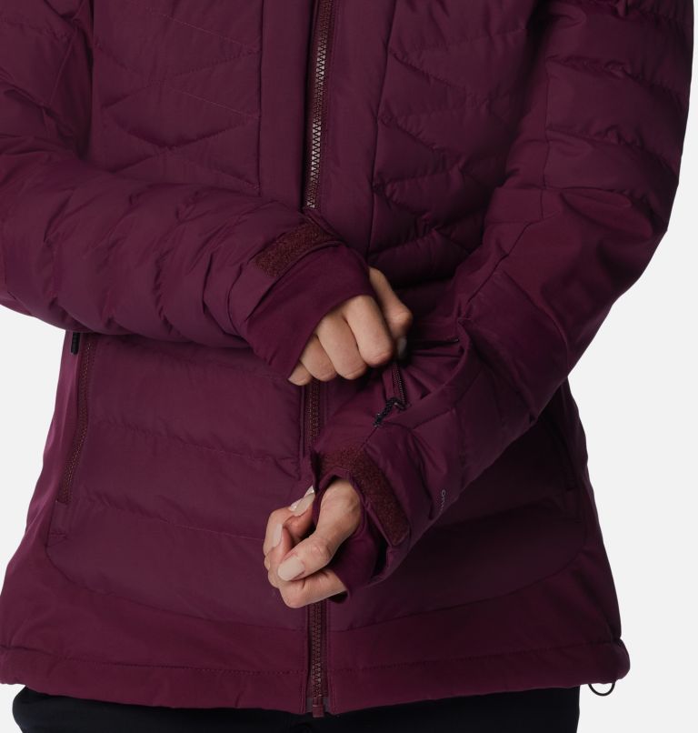 Women's Bird Mountain Ski Synthetic Down Jacket, Color: Marionberry, image 8