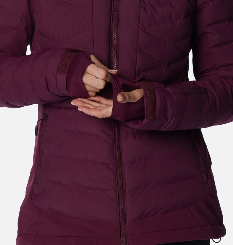 Thumbnail: Women's Bird Mountain Ski Synthetic Down Jacket, Color: Marionberry, image 9