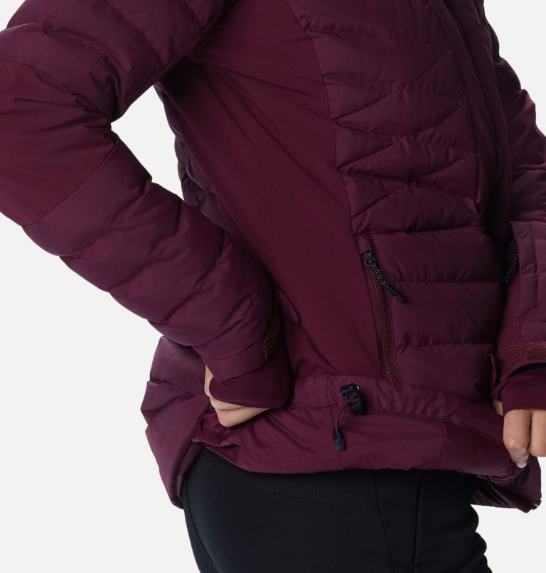 Thumbnail: Bird Mountain isolierte Ski Jacke für Frauen, Color: Marionberry, image 11