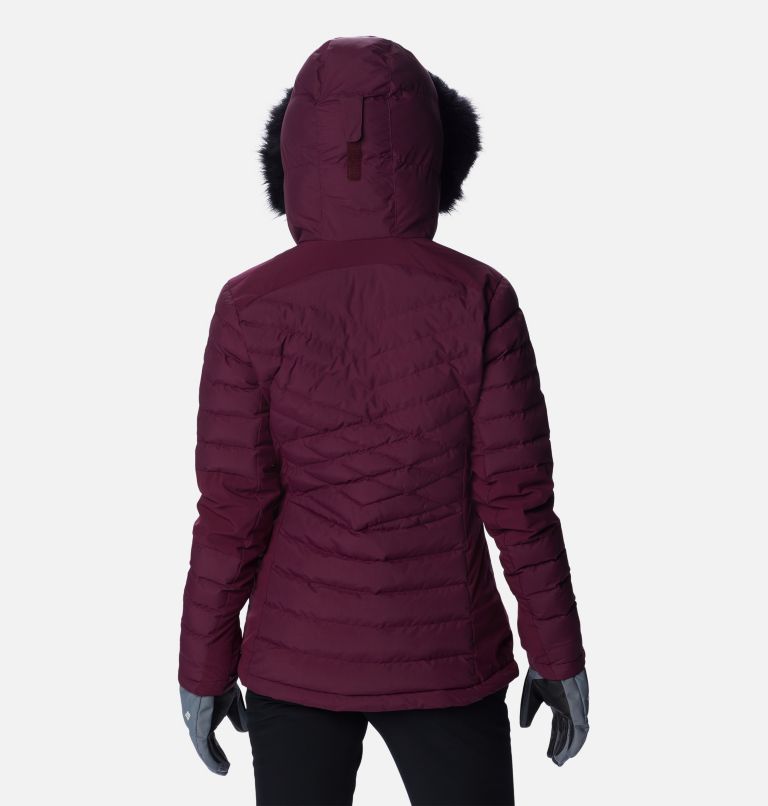 Women's Bird Mountain Ski Synthetic Down Jacket, Color: Marionberry, image 2