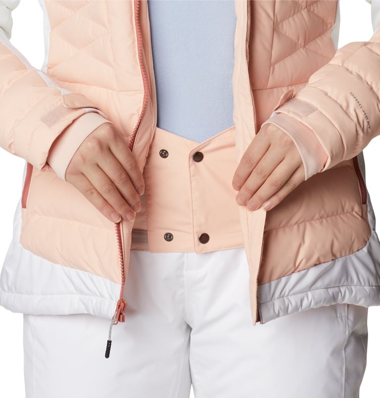 Thumbnail: Women's Bird Mountain Omni-Heat Infinity Insulated Jacket, Color: Peach Blossom, White, image 12