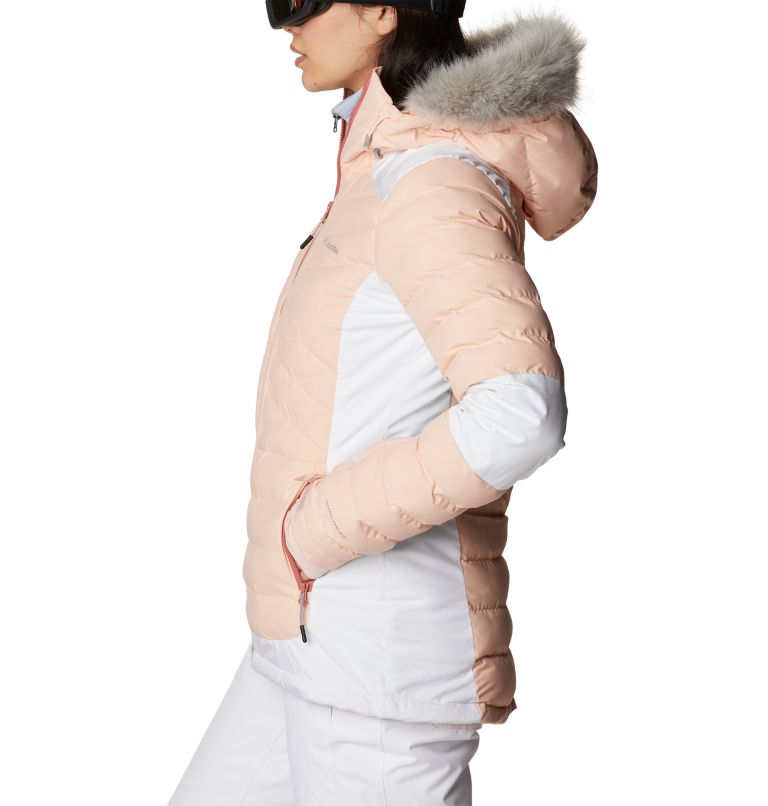 Thumbnail: Women's Bird Mountain Omni-Heat Infinity Insulated Jacket, Color: Peach Blossom, White, image 3