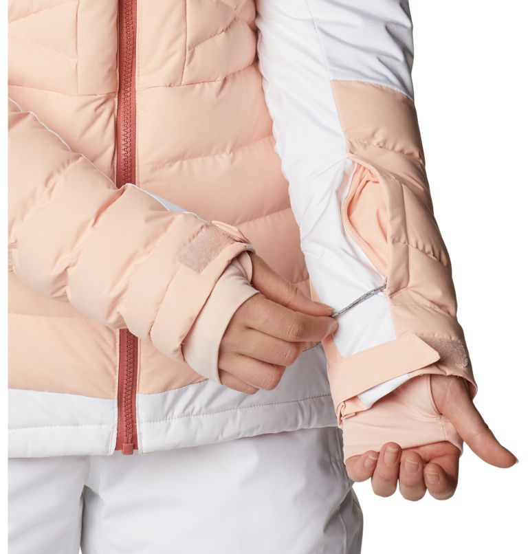 Women's Bird Mountain Omni-Heat Infinity Insulated Jacket, Color: Peach Blossom, White, image 9