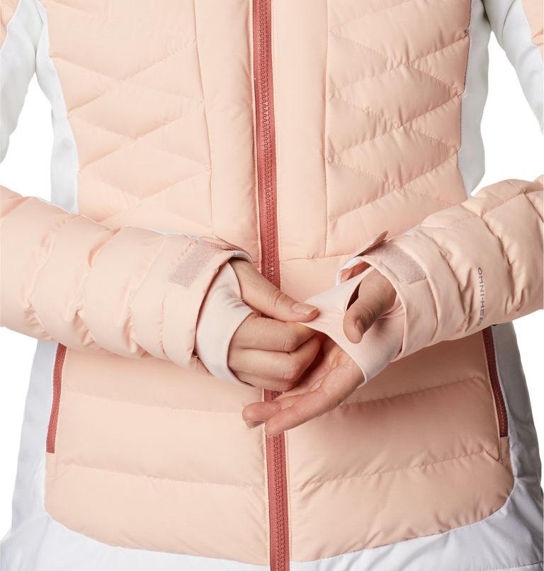 Women's Bird Mountain Omni-Heat Infinity Insulated Jacket, Color: Peach Blossom, White, image 10