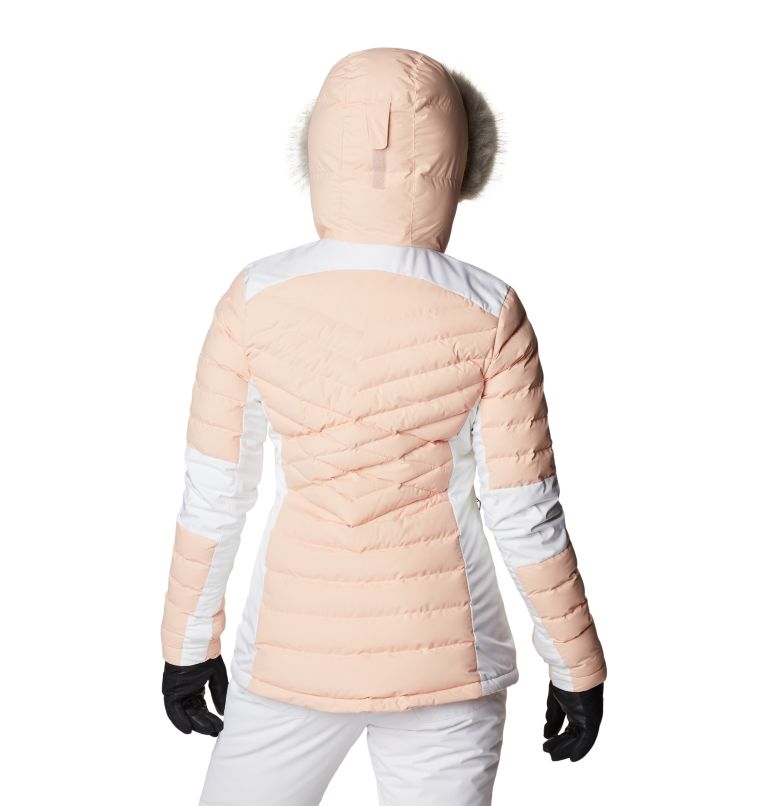 Women's Bird Mountain Omni-Heat Infinity Insulated Jacket, Color: Peach Blossom, White, image 2