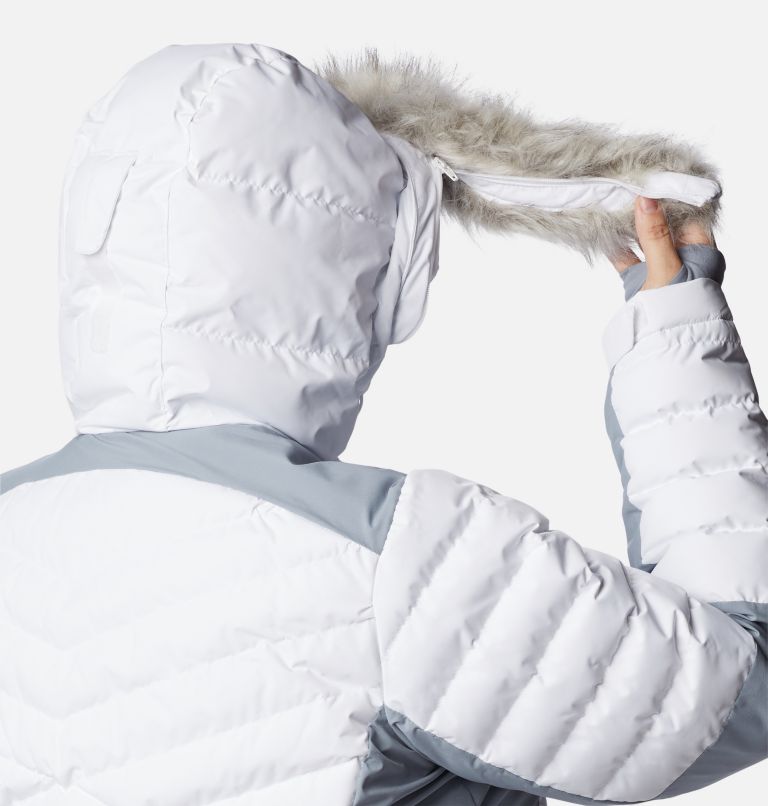 Thumbnail: Women's Bird Mountain Omni-Heat Infinity Insulated Jacket - Plus Size, Color: White, Tradewinds Grey, image 7