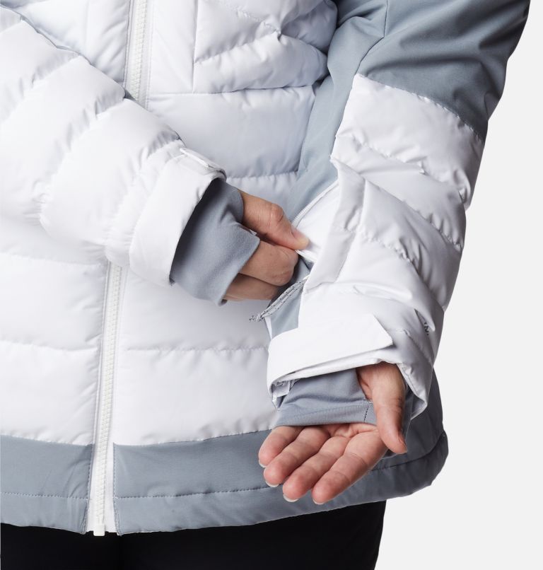Women's Bird Mountain Omni-Heat Infinity Insulated Jacket - Plus Size, Color: White, Tradewinds Grey, image 8