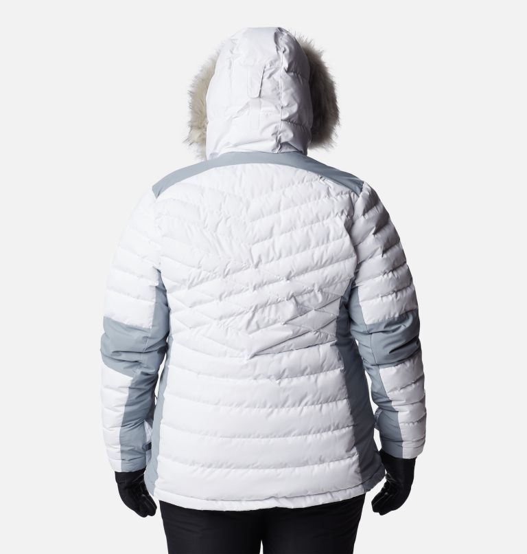 Thumbnail: Women's Bird Mountain Omni-Heat Infinity Insulated Jacket - Plus Size, Color: White, Tradewinds Grey, image 2